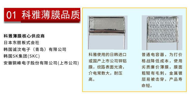 科雅高質(zhì)量cbb22電容好在什么地方？
